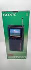 Vintage SONY FDL-310 LCD COLOR WATCHMAN TV with Stand, Box, Powers On Excellent