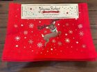 S/4 Johanna Parker REINDEER & SNOWFLAKES Red 13 x 19