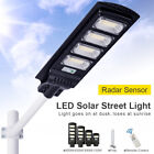 LED Street Light Solar Power with Pole Remote Control sensor Waterproof Garden