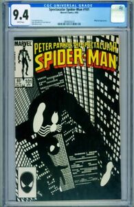 Spectacular Spider-Man #101 CGC 9.4-1985- Black costume cover 3804835010