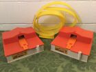Vintage 1968 Hot Wheels 2-way Dual Double Super Charger 1 Working 1 Not W/ Loop