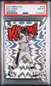 RAY LEWIS 2021 ABSOLUTE KABOOM PSA 8