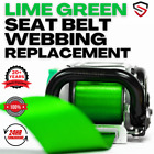 Lime Green Seat Belt Webbing Strap Replacement Service - LIME COLOR WEBBING