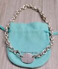 Tiffany & Co Sterling Silver Return to Tiffany Oval Tag Link Necklace 14.5