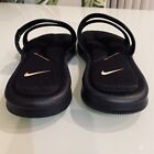 Nike Women's Size 8 Black Comfort Footbed Double Strap Slides