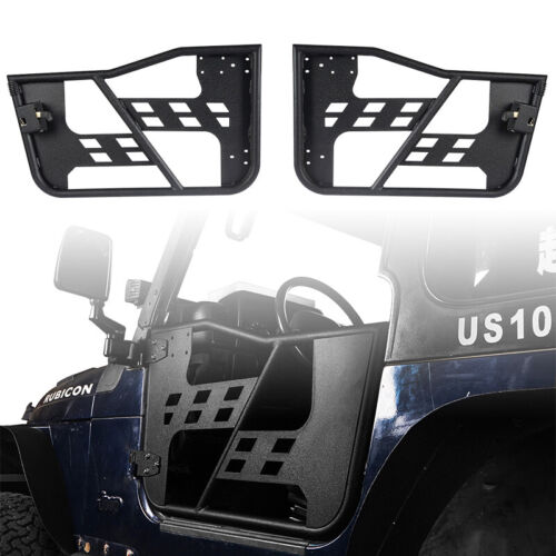 Pair Tube Half Doors Offroad Tubular Trail Doors Fit Jeep Wrangler TJ 1997-2006 (For: More than one vehicle)