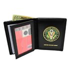 U S Army Seal Medallion Wallet Bi-fold Men's Billfold Black Brown Military