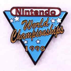Nintendo 1990 World Championships Soft Enamel Pin Lapel Brooch Collectible