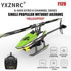 ​YXZNRC F120 RC Helicopter 2.4G 6CH 6-Axis Gyro 3D Brushless Flybarless RTF