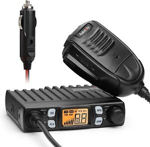 Radioddity CB-27 Pro CB Radio 40-Channel Mini Mobile with AM FM Instant Emergenc
