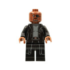 LEGO Figure Nick Fury - Gray Sweater and Black Trench Coat No Shirt Tai - sh585b