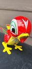 Vintage Red Bird MIKUNI Wind-Up TIN LITHO BIRD  Japan 1950's  Works!