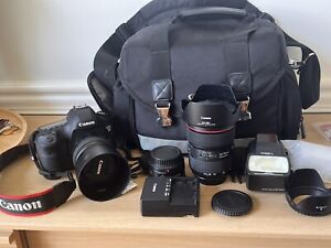 cannon 5d mark iii with lenses 50mm, 85mm , 24-70mm Ultrasonic
