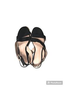 Bcbg Sandals For Women Heels Size 8.5M/39 Black Color Excellent Condition