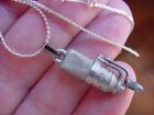 (M-6-C) Neuman NEUMANN TLM 170 Microphone pewter Pendant with NECKLACE love mics