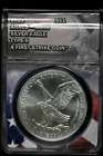 2021 - ANACS MS 70 - TYPE 2 - Silver American Eagle S$1 One Dollar Coin -6592
