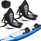 2X Kayak Seat Adjustable Sit On Top Canoe Back Rest Support Cushion Safety Black