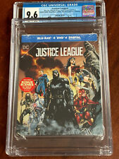 New Listing2017 JUSTICE LEAGUE Best Buy Limited Edition 2Disc Blu-Ray STEELBOOK CGC 9.6 A++