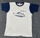 Vintage 80s Screen Stars T-Shirt Tropicale Cruise Ship Adult Large White