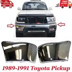 New Fits 1989 1990 1991 Toyota Pickup 4WD Front Left Right Bumper End Chrome (For: 1990 Toyota Pickup)