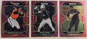 2022 Prizm Draft Picks Pink Velocity baseball - Complete your set/Pick your card