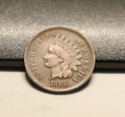 New Listing1866  US Indian 1 Cent F+^ (Cleaned)
