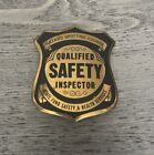 Vintage Course Qualified Safety Inspector Badge
