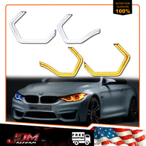 For BMW Switchback Concept M4 Iconic Style LED Angel Eye Kit w/Relay Wirings