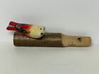 Vintage Hand Carved Wooden Bird Whistle 6.5