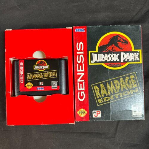 Jurassic Park: Rampage Edition Sega Genesis Tested - No Manual