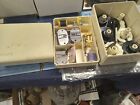Vintage/antique sewing kit plastic case singer machine extra feet and others