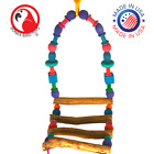 3818 large ladder swing Bird Toy Cages Toys Amazon Macaw Cockatoo African Grey