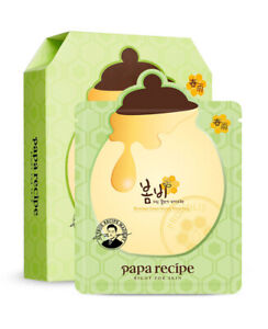 Papa Recipe Korea Bombee Green Honey Mask Pack (10 sheets)