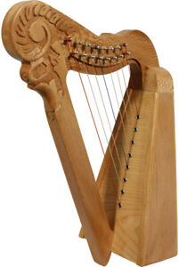 Parisian Mini Harp Roosebeck 8-String - Lacewood