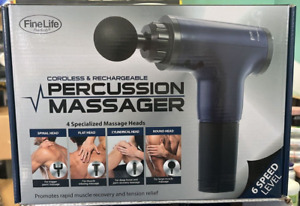 Muscle Massager Gun Deep Percussion Massage Vibrating Tissue 4 Heads 6 speeds