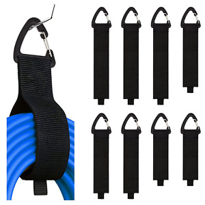 8 Pack Extension Cord Holder Hook Storage Straps Handles Cable Hose Organizer