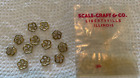 Scalecraft O Scale 1:48 Brass AAR Brake Wheels 12 Count - NEW Old Stock!
