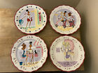 Mary Kay The Girlfriend Collection Set Of 4 Round Plates 8.25” Fun Girl Power