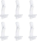 30 Pack Shelf Support Peg, Clear Plastic Locking Shelf Support Pin Clips, Cabine