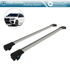 2 x Roof Rack Cross Bar For 2004-2013 BMW X5 Aluminum Luggage Cargo Carrier Set (For: BMW)