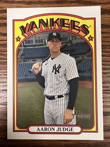 2021 Topps Heritage #OB-AJ Aaron Judge Oversized 1972 Topps Box Toppers