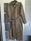 Vintage London Fog by Maincoats Long Belted Classic Trench Coat Womens Size 10