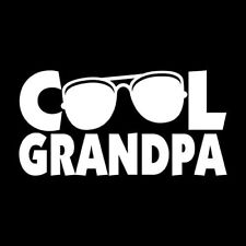 Cool Grandpa Sunglasses White Vinyl Decal Car Truck Window Laptop Notebook