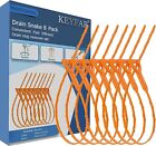 8 Pack 25inch Drain Snake Clog Remover, Drain Hair Remover, Sink Snake Drain ...
