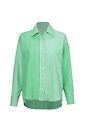 New Cabi Spring 2023 Green and White Dad Shirt Size Small Style 6292