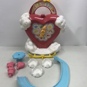 Vintage Kenner 1983 Care Bears Care-A-Lot Playset NEAR COMPLETE Heart Case