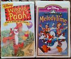 Disney Winnie the Pooh Sing A Song with Tigger, Melody Time VHS Set