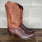 Justin Lizard Skin Cowboy Boots Mens US Size 13 D Made in USA Style 8301