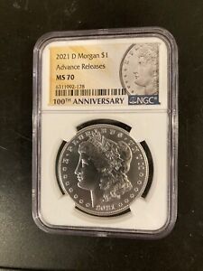 2021 D Morgan Silver Dollar NGC MS70 First Day ~~ RARE Advance Releases FDOI ~