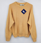 Vintage 1993 Reebok Golf Waffle Knit Crew Neck Sweater Size Medium Yellow NWT